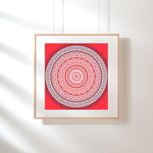 Mandala Art - Canvas Print | Canvas Wall Art | Home Decor | Wall Decor (Design-1, 14"x14")