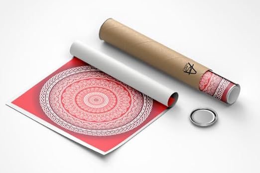 Mandala Art - Canvas Print | Canvas Wall Art | Home Decor | Wall Decor (Design-1, 14"x14") - Image 2