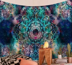 fabric mandala wall hanging