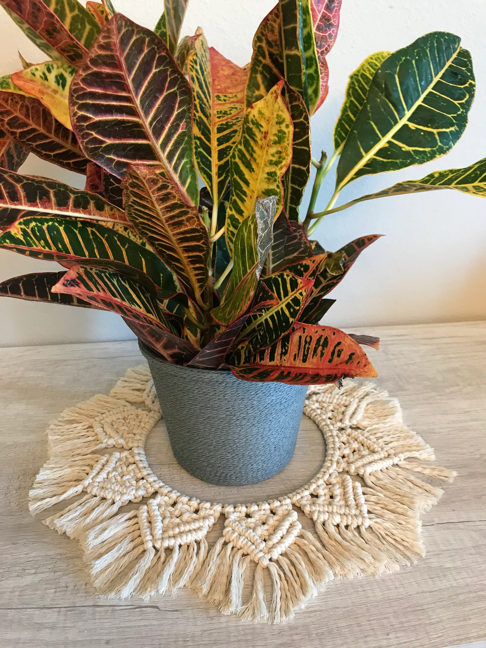 Macrame Mandala Wall Hanging for center table home decor